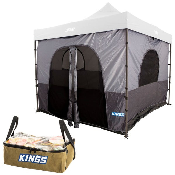 Adventure Kings Gazebo Tent Camping Outdoor + Clear Top Canvas Bag Storage 4WD Carousel 1