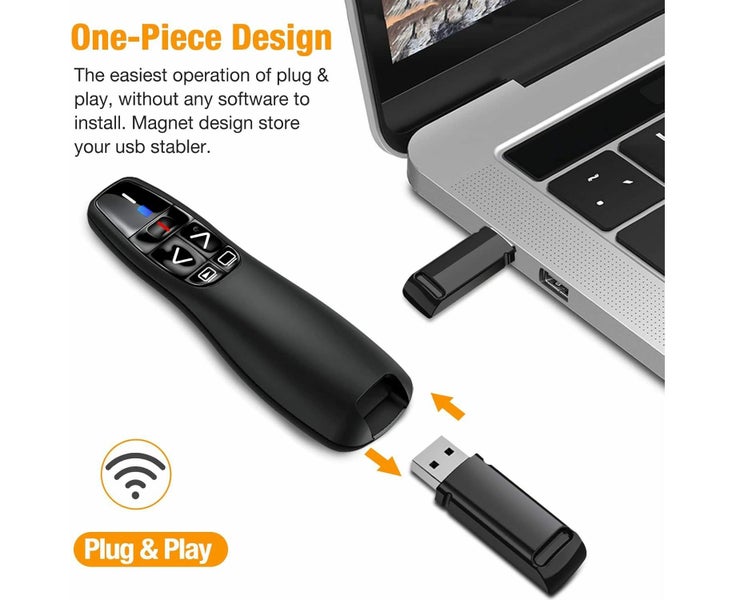 Flip Pen 2.4GHz Wireless USB Powerpoint Presentation PPT Flip Pen Pointer Carousel 1