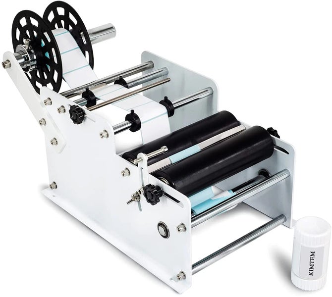Manual Labeling Machine Ideal for Round Bottles Precise Label Application Carousel 1