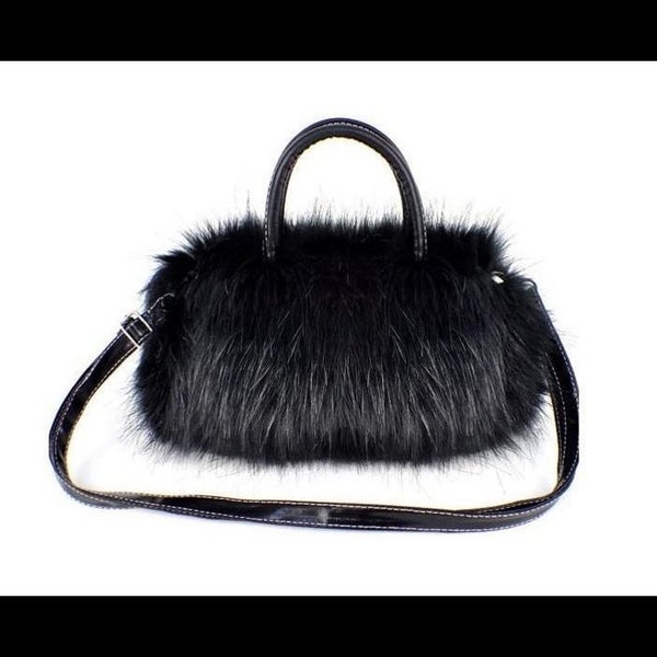 Fashion Girls Lady Fashion PU Leather&High Quality Faux Fur Handbag Carousel 1