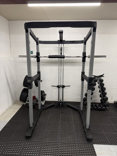 Nautilus Cage + Ivanko Olympic Plates + Bars - Good, used condition63809969138433111