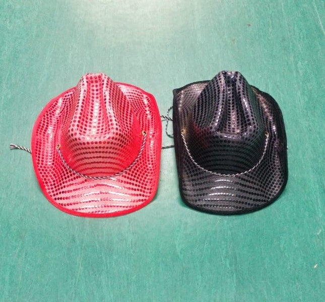 Bulk buy - 60pcs - Cowboy Style Hats - Assorted colors Carousel 1