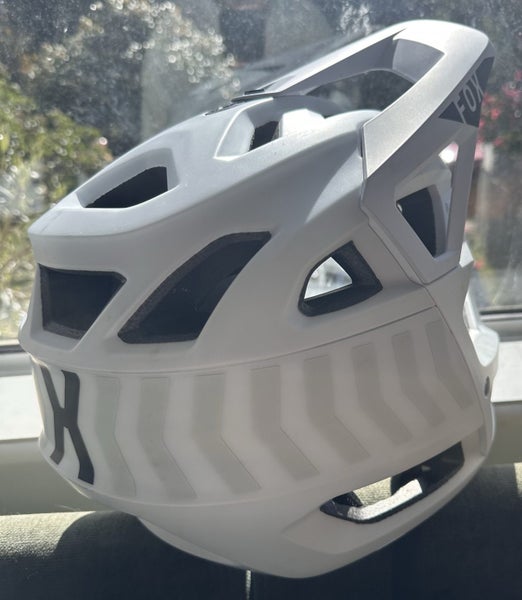 Mountain biking full face helmet: Fox Proframe Nace MIPS Helmet White63811774076163113