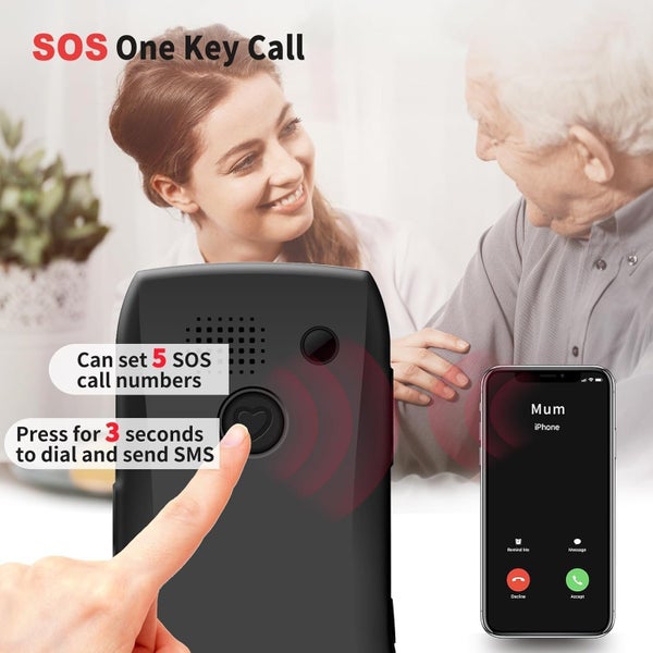 4G Elderly Mobile Phone, SOS Button, Big Button64141728487553112