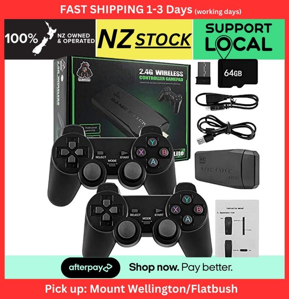 Plug n Play, 4K HDMI Retro Game Console 15000 + Games, Dual Controllers, 64G64645335053185110