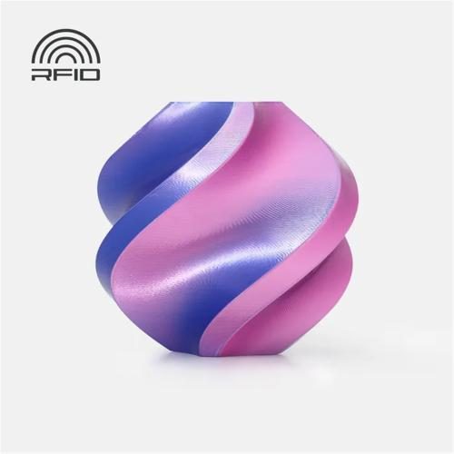Bambu Lab PLA Silk Dual Colour Filament - Neon City (Blue / Magenta) 1kg - Carousel 1