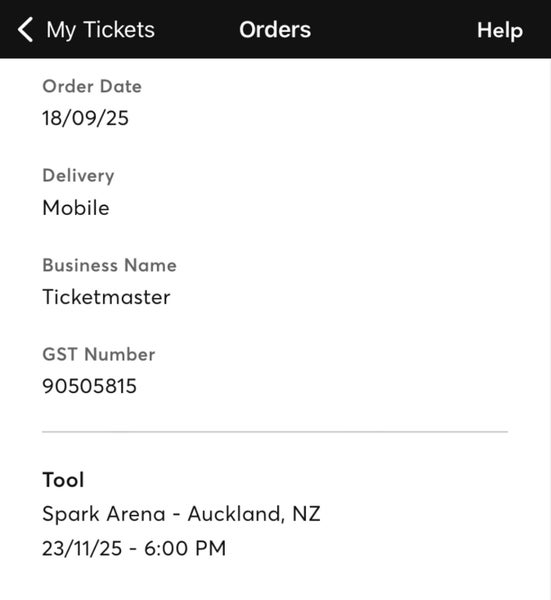 Tool VIP 7empest Concert Tickets x263812337340802112
