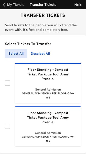 Tool VIP 7empest Concert Tickets x263812337340802113