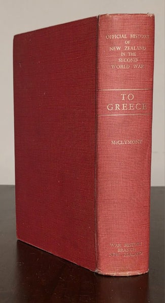 To Greece – NZ Official WWII History 1959, x3 Foldout Maps! Carousel 1