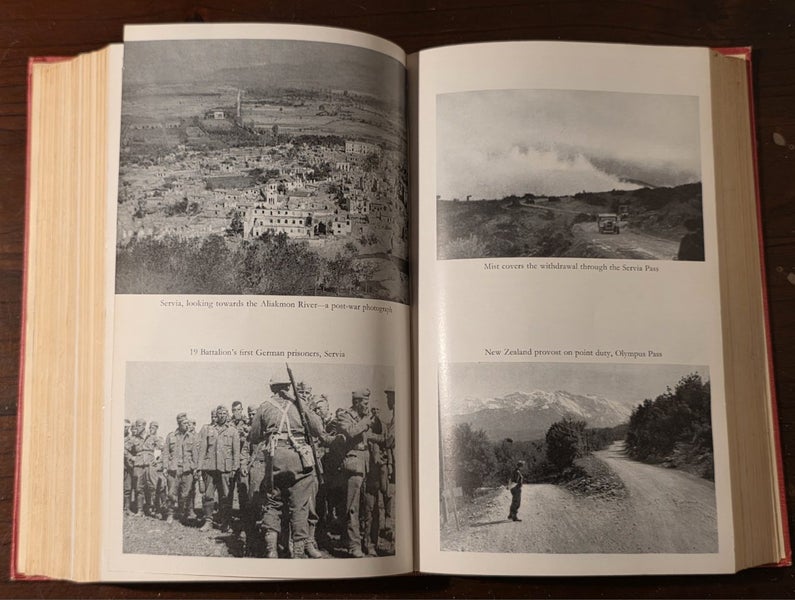 To Greece – NZ Official WWII History 1959, x3 Foldout Maps! Carousel 15