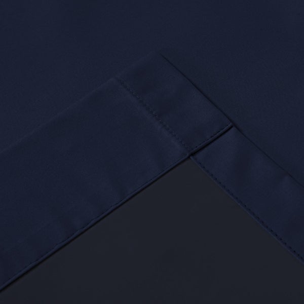 Sherwood Home Orlando Blockout Eyelet Curtain Pair Navy 140x223cm Carousel 10