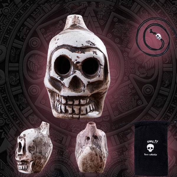 Aztec Death Whistle Ehecachichtli Mexico Haloween Haunting Scary Noise Sound NEW Carousel 1