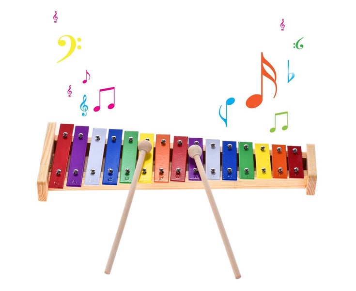 Bestjia 15 Notes Wooden Xylophone Percussion Musical Instrument Educational K Carousel 1