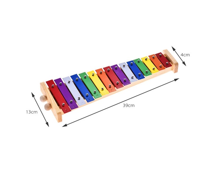 Bestjia 15 Notes Wooden Xylophone Percussion Musical Instrument Educational K Carousel 6