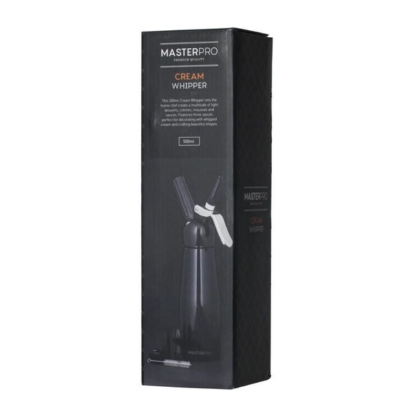 MasterPro Cream Whipper 500ml & 3 Nozzles Black Carousel 2