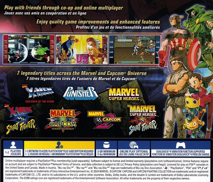 Marvel vs Capcom Fighting Collection Arcade Classics PS4 Carousel 2