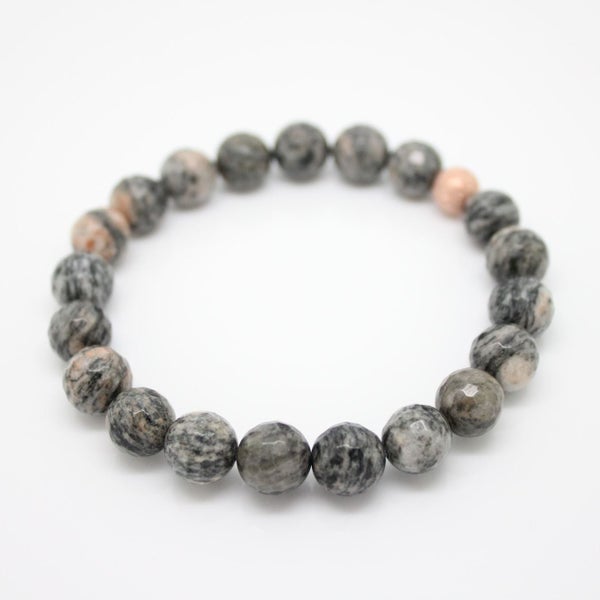 Spiderweb Jasper Faceted Stone Bracelet Carousel 1