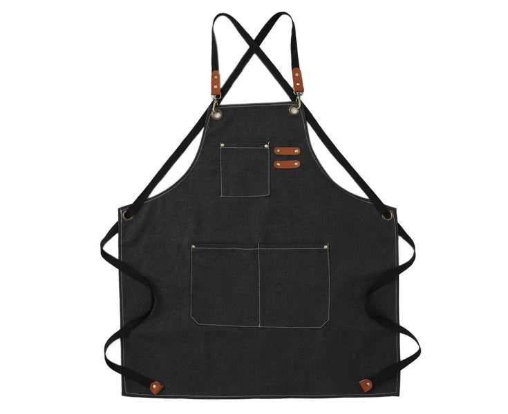 Artist Aprons Cotton Canvas Detachable Shoulder Straps Soft Comfortable Doubl Carousel 1