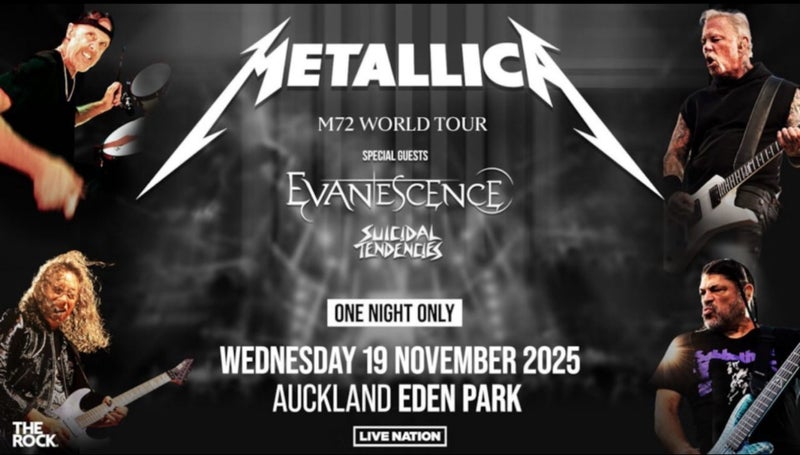 Metallica M72 Auckland 1x GA1 Ticket Carousel 1