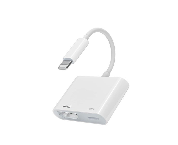 8 Pin To 1080 Hdmi Cable Digital Av Tv Adapter For Iphone 6 7 8 X Xr 11 White Carousel 1