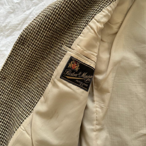 Vintage Preston & Maurice Tweed Pure Wool Blazer Jacket NZ Made Carousel 6