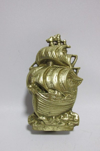 ART DECO OLD SOLID BRASS DOOR KNOCKER Carousel 1