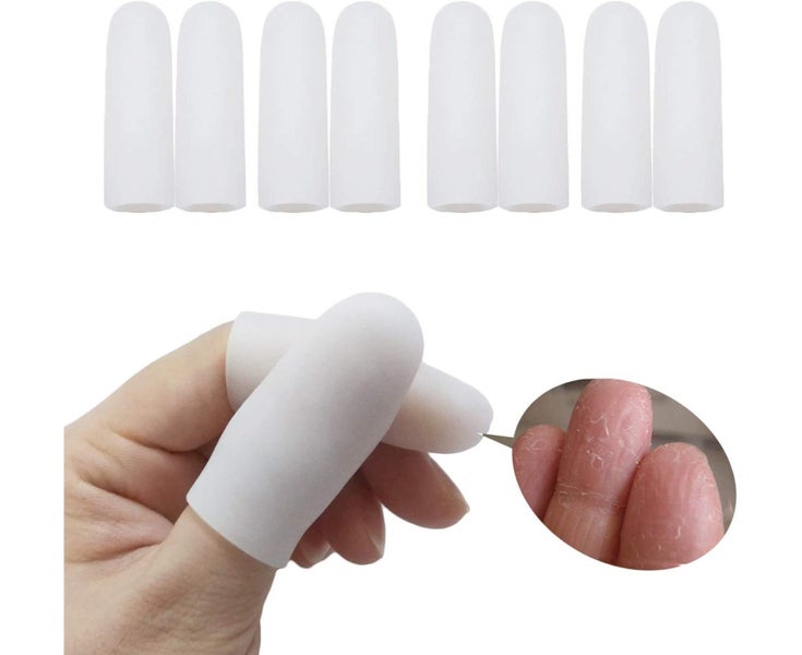 5Pairs Finger Protectors Finger Caps Silicone Fingertips Protection - Gel Fin Carousel 1