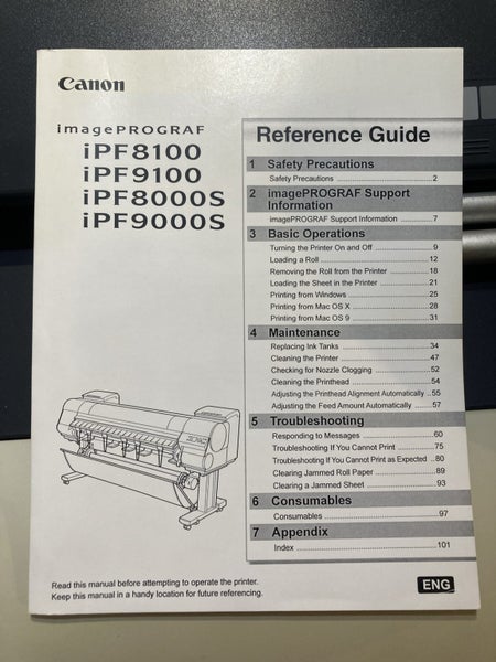 Canon iPF 8100 44’ Wide Format Printer Carousel 14