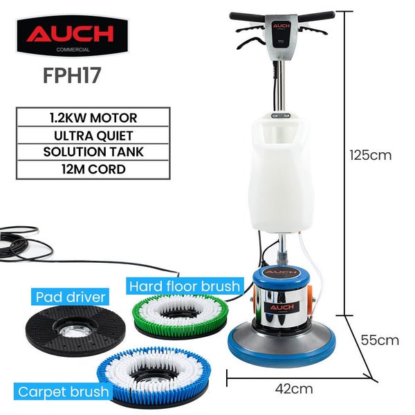 Auch 17" Commercial Orbital Scrubber & Polisher Hard Floor Buffer Carpet Cleaner Carousel 2