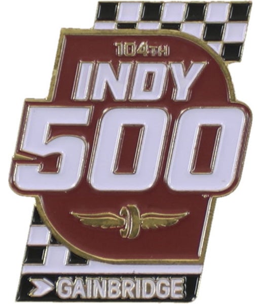 Indy 500 Unisex 104th Event Flag Pins Brooch Souvenir, NWT Carousel 1