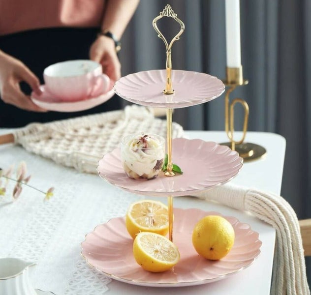 Cake Cupcake Plate Stand Center Handle Fittings Carousel 3