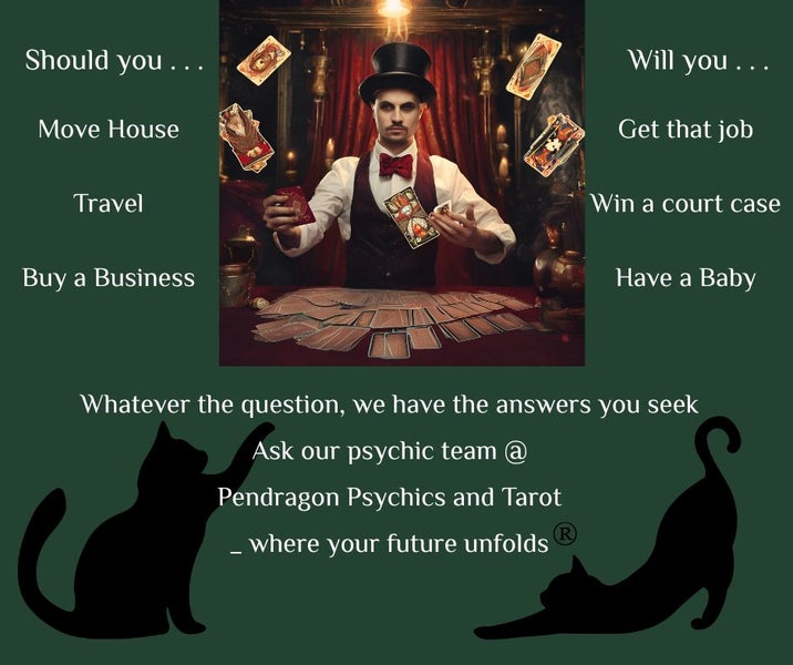 Pendragon Psychics/Tarot Where Your Future Unfolds Carousel 2