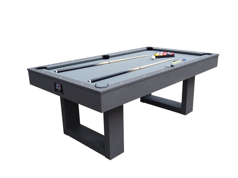 Assembled 7Ft Multi Function 3 in 1 Pool Table, Hockey, Table Tennis Table Gray63853486787586111