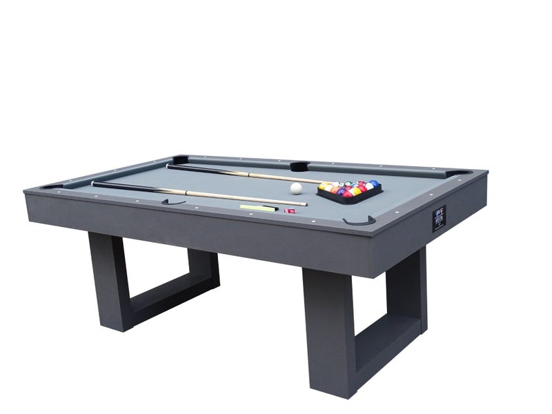Assembled 7Ft Multi Function 3 in 1 Pool Table, Hockey, Table Tennis Table Gray63853486787586112