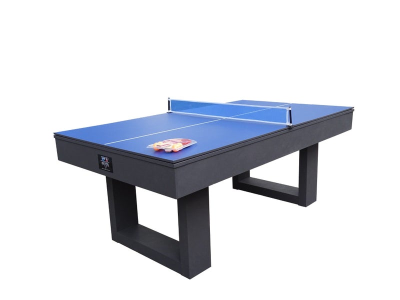 Assembled 7Ft Multi Function 3 in 1 Pool Table, Hockey, Table Tennis Table Gray63853486787586114