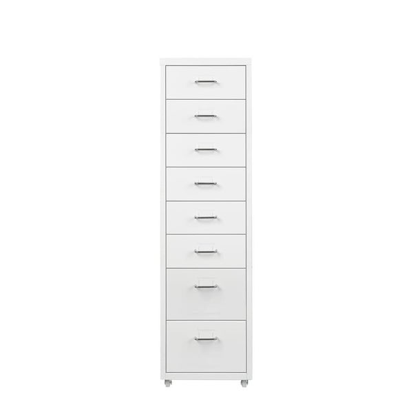 Office Cabinet 8 Drawer Drawers Storage Cabinets Steel Rack Home White Carousel 2