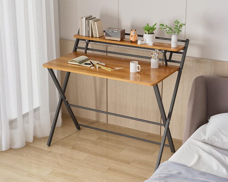 Portable Folding Desk Easy Storage No Assembly Required Carousel 1