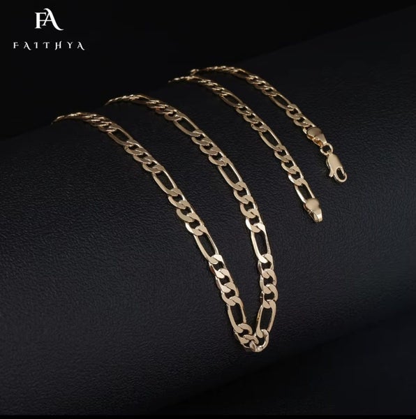 Gold filled Figaro chain 20inches 5mm Carousel 1