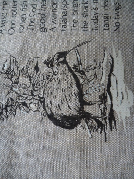 Maori Wisdom Linen Vintage Teatowel MINT Carousel 2