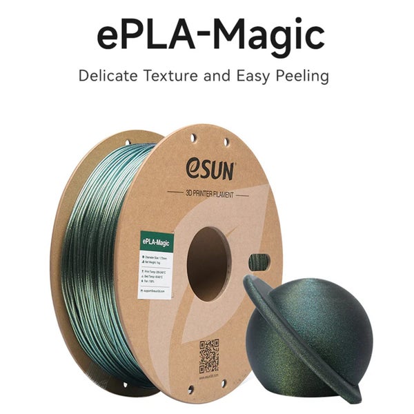 eSun ePLA-Magic Filament - Dark Twinkling Gold 1kg Roll - 1.75mm - Compatible Carousel 2