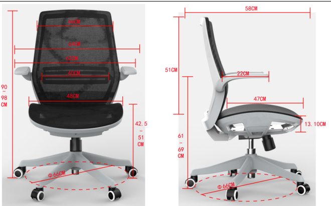 Sihoo M59B Ergonomic Office Chair (Light Gray) Carousel 16