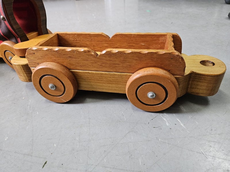 Toy wooden train large Carousel 2