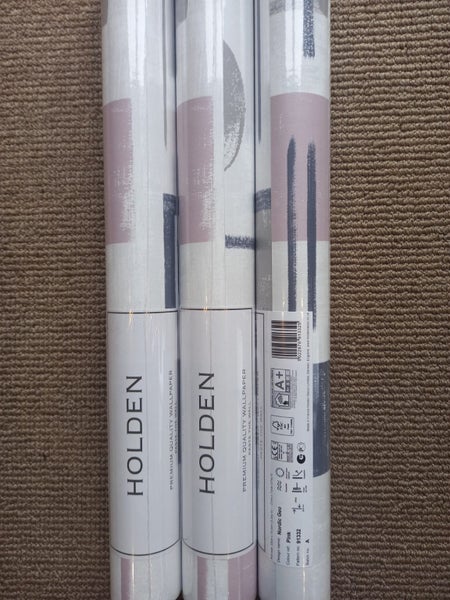 Wallpaper. Nordic Geo - Pink. #91332 Lot A. 3 roll bundle. PTW. Carousel 2