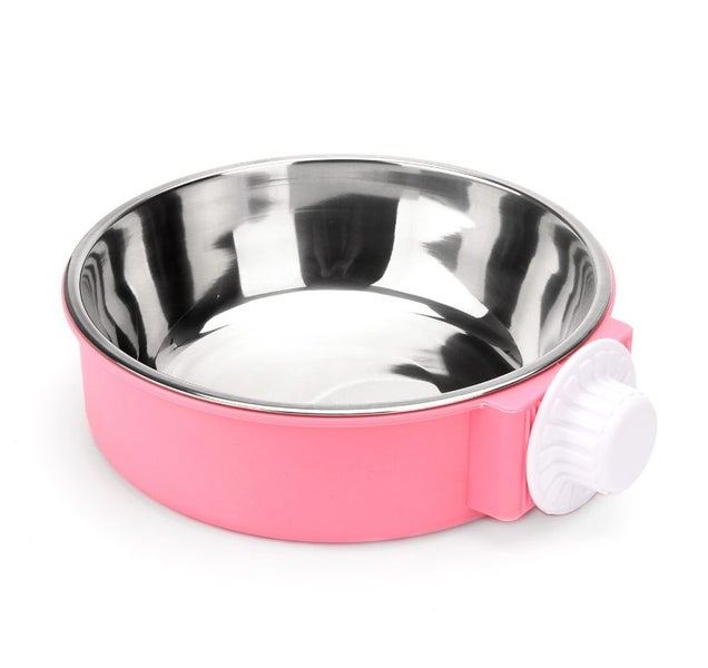 Hanging Pet Bowl Cage Food Water Dish Carousel 3