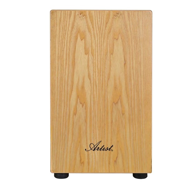 Artist ACJ48R Cajon 48cm Wooden Rhythm Box Snare wire - Raw Carousel 1
