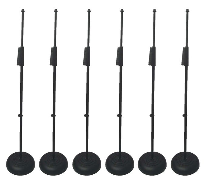 Artist MS069-6PK Straight Mic Stand w/ Clutch - 6 Pack Carousel 1
