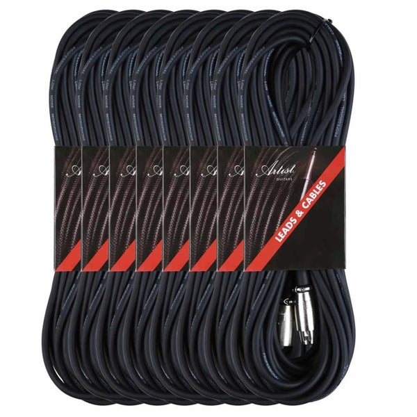 Artist MC45XX 45ft (14m) Mic Cable/Lead XLR-XLR 8 pack Carousel 1
