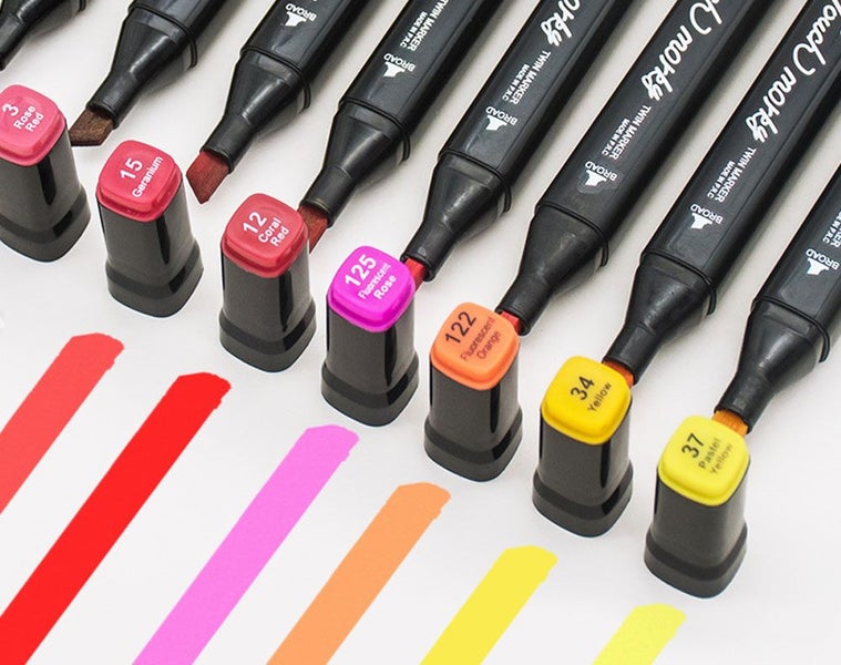 Colour Brush Paint Pens / Dual Tip Paint Markers (60 Colors) (Auckland Stock)64219903229826111