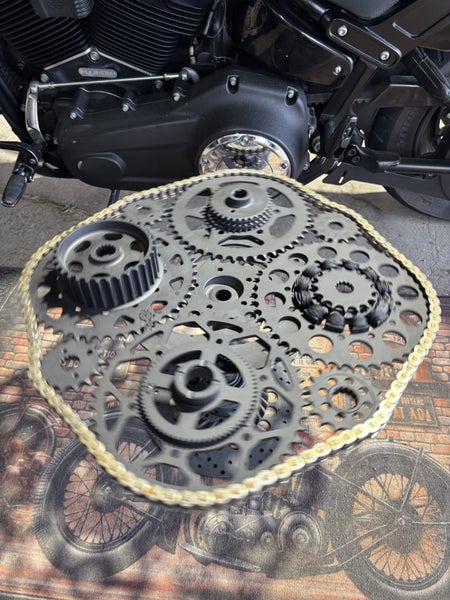 Lazy Susan industrial coffee table Carousel 1