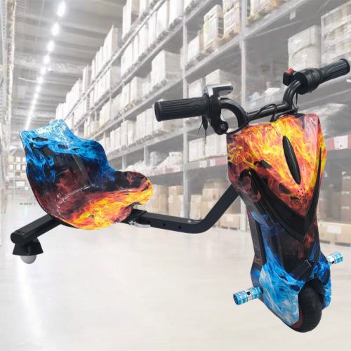 2025 New 3-Wheel Electric Drift Go Kart For Kids Ride On Trike w/ Bluetooth Carousel 1